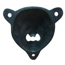 Black Grizzly Bear Beer Bottle Opener Cast Iron Lodge Cabin Wall Mounted Pu Z5Q1