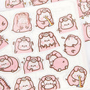 45pcs/box Pink Pig DIY Stationary Stickers Paper Lables Gifts Packaging Decor~