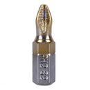 10pcs Electric Screwdriver Bits S2 Ti-plated PH2 Antiskid Screwdriver Bits
