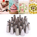 24Pcs Icing Piping Nozzles Pastry Tips Cake Sugarcraft Bakery Decorating I7B4