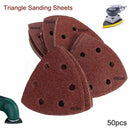 50Pcs Grit Sanding Sheets Discs Triangle Sander Grinder Paper Pads 40-180