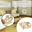 Personalized Memorial Ornaments Home Wooden Moon Sheeps Muslim Crafts C2V6