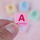 6pcs alphabet rubber pencil eraser set stationery novelty children party gift-OZ
