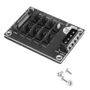 4-Pin or SATA 15-Pin to 8 Way 4-Pin PC Chassis Cooling Fan Splitter Hub Panel