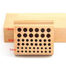 46 Holes Leather Diy Tool Set Solid Wood Storage Table Rack Tool Rack Leath