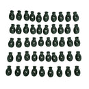 10/ 50pcs Plastic Barrel Shock End Lock Cord Toggle Stoppers 50 Army Green