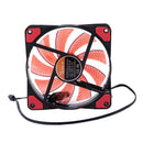 15 Lights LED PC Computer Chassis Fan Case Heatsink Cooler Cooling Fan DC 1 G9H6