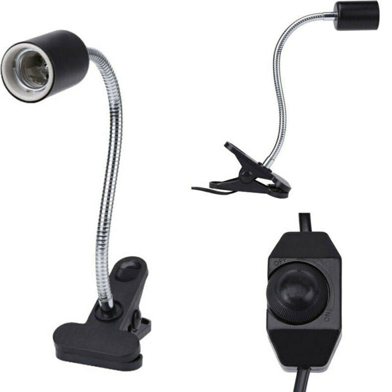 US 25-100W UVA UVB Heat Emitter Lamp+Holder Bulb Light Heater Pet Reptile  GIY