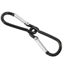 Carabiner Clip Lock Hook Keychain Black Small 100pcs