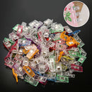 100Pcs Plastic Holding Clip for Crafts Quilting Sewing Knitting Crochet DIY Set