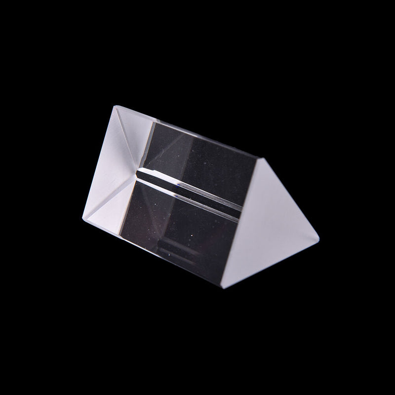 5cm Triangular Prism Teaching Optical Glass Triple Physics Light Spectrum New LJ