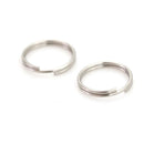 2Pcs Round Metal Chrome Finish Split Ring Camera Strap Rings Hook OS