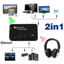 2 IN 1 WIRELESS BLUETOOTH TRANSMITTER RECEIVER STEREO AUDIO MUSIC ADAPTER