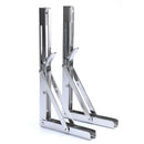 4 Pcs Polished Stainless Steel Folding Shelf Bench Table Folding Shelf or B