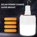 Solar 42 LED Bulb Lamp USB Rechargeable Night Market Camping Lamp w/ Remote