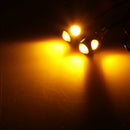 2x Amber Light Motor Screw LED Bolt Lamp Car License Plate LAMP