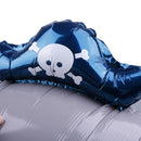 Marine Life Pirate Shark Shape Aluminum Film Balloon Kids Party Decor BX