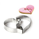 Love Puzzle Cookie Cutter Stainless Steel Wedding Fondant DIY Pastry Baking MBX