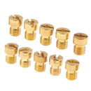 10x M5x8mm Carburetor Main Jet Kit Part For Keihin PWK OKO KOSO 125-140