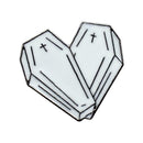 White Love Heart Brooch Cross Pins Alloy Badge Backpack Jacket Decor Gift A