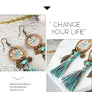 New Bohemian Dream Catcher Tassel Earrings For Women Fashion Boho Ethnic Gr