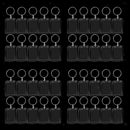 40pc Acrylic Keyfob Keyring Keychain Key Chain Ring &Transparent Photo Frame