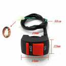 3Pcs Handlebar Starter Kill Switch 22mm For DirtBike 50/70/90/110 / 125cc