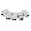 5Pack USB3.0 Keystone Jack Female Coupler Insert For Wall Plate Outlet Panel