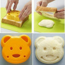 Yellow Bear Design DIY Sandwich Toast Bread Making Cutter Mold with Box