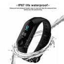M3 Blood Pressure Oxygen Heart Rate IP67 Waterproof Smart Bracelet (Black)