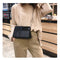 European Retro Fashion Square Bag Pu Leather Women's Designer Handbag Splic S7F9