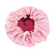 6 Pieces Women Satin Bonnet Cap Double Layer Reversible Sleep Cap Shower Cap