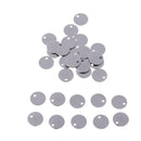 100pcs Round Tags Stainless Steel Stamping Blanks Charm Pendant DIY Jewelry