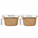 Wicker Weaving Storage Basket for Kitchen Handmade Fruit Dish Rattan Picnic