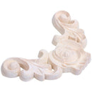 1pcs 8*8cm/3.15 inch *3.15 inch Rose Floral Oak Wood Applique Carved Corner S2T3
