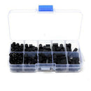 300Pcs Nut Set Spacer PCB Standoff Assortment M3 Nylon Hex Screw Kit Black VZH