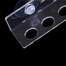 Bathroom Toothbrush Holder Hanger Hooks For 5 Brushes 2 Suction Cups  Z