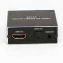 HDMI Audio Extractor Splitter HDMI to HDMI + SPDIF RCA 3.5MM Stereo Audio
