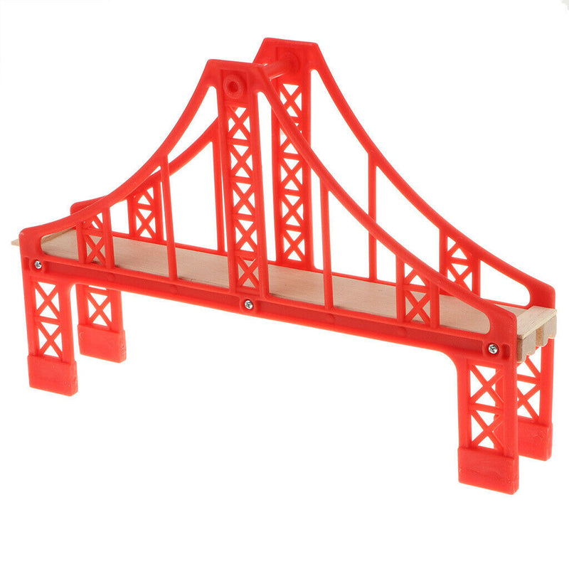 Wooden Trains Railway Set Compatible Accessories - Big Red Bridge
