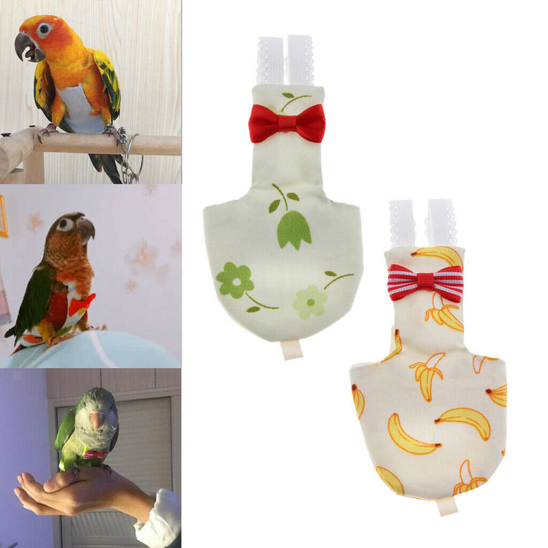 Count 2 Parrot Cloth Diaper Soft Nappy Flight Bird Diaper Comfort Pet Pee Pad