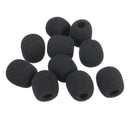 10 X Black Sponge Microphone Cover Mic Cover Lavalier Lapel Microphone