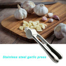 Kitchen Manual Garlic Press Mincer Stainless Steel Handheld Ginger Squeezer Tool