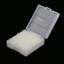 Desiccant Indicating Silica Gel with Reusable Hard Plastic Canister - White