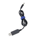 USB to DC Convert Cable 5V to 5V Voltage Step-Up Cable 5.5x2.1mm DC Male 1M
