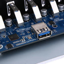 USB 3.0 7 Ports Hub 5Gbs High Speed CD-ROM Drive Bay Front Panel for W2E