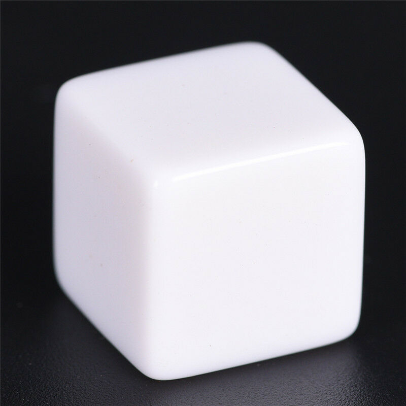10pcs16mm blank white can write dice counting cubes square gaming dice M&O