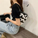Handbag with Zipper Baguette Shoulder Clutch Classic D