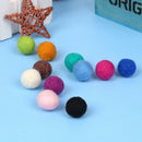 10pcs/lot 2cm DIY Wool Felt Balls Round Wool Felt Balls Pom Poms Mixed ColorBX