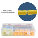 280pcs T Type Electrical Cable Connectors Insulated Wire Terminal Crimp Kit