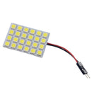 4X White 24 SMD 5050 LED Car Interior Dome Light T10 BA9S Festoon Panel 12V DC